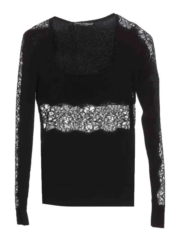 Dolce & Gabbana Pull Col Rond - Noir - Noir | FXX19TJFMAXN0000