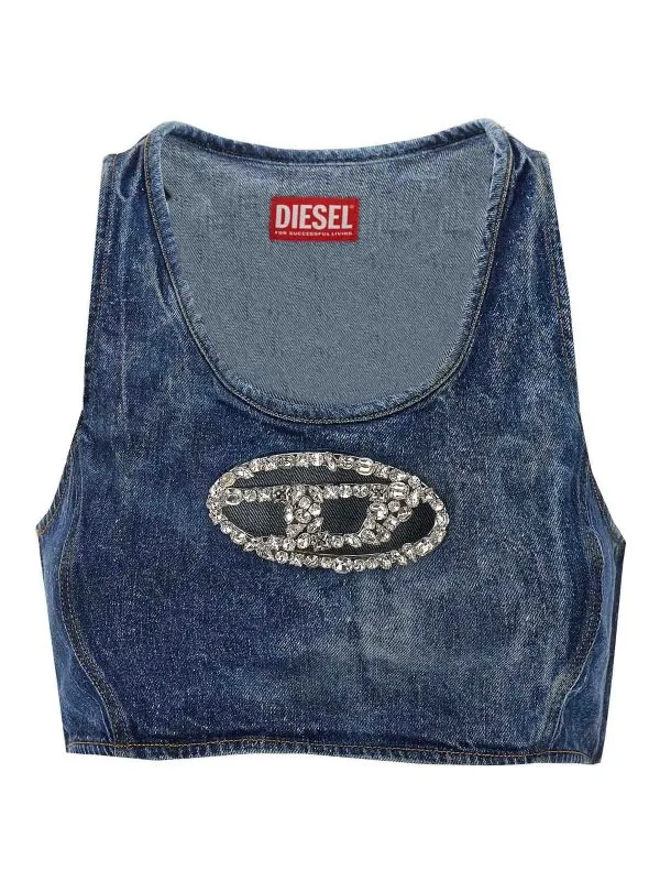 Diesel Top - Bleu - Bleu - Femme | A138210PGAL01 | thebs.com