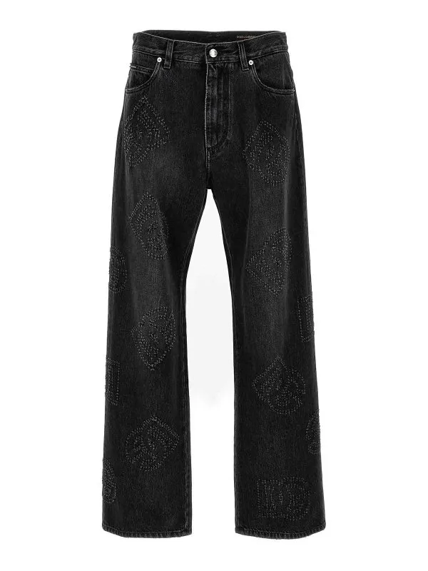Dolce & Gabbana Jean Droit - Gris - Gris | GWVNXDG8HF4S9001