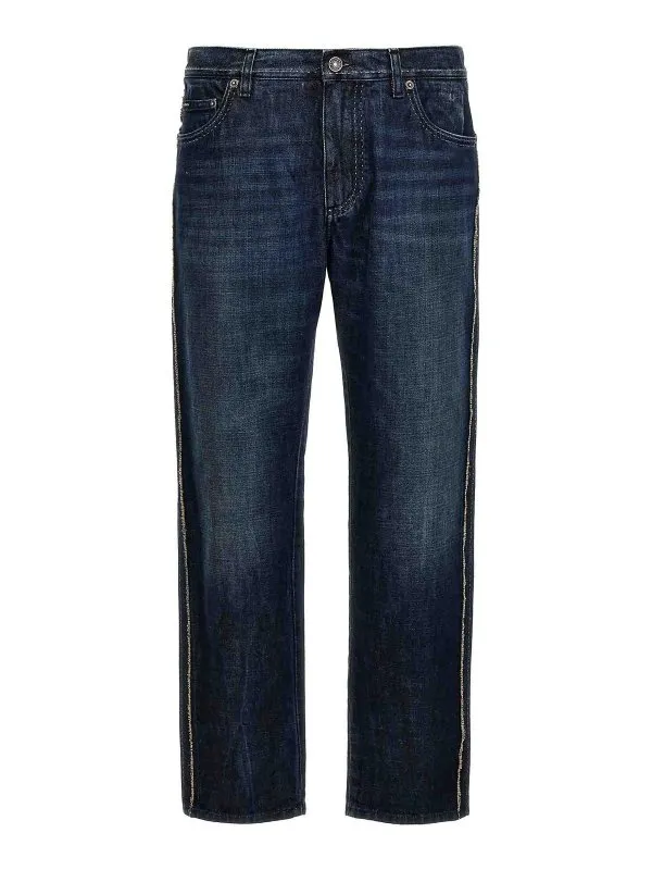 Dolce & Gabbana Jean Droit - Bleu - Bleu - Homme | GYJDADG8KG1S9001