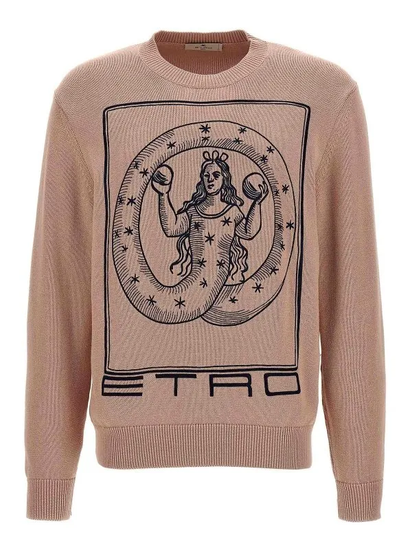 Etro Pull Col Rond - Couleur Chair - Homme | MRKF0003AC233F1218