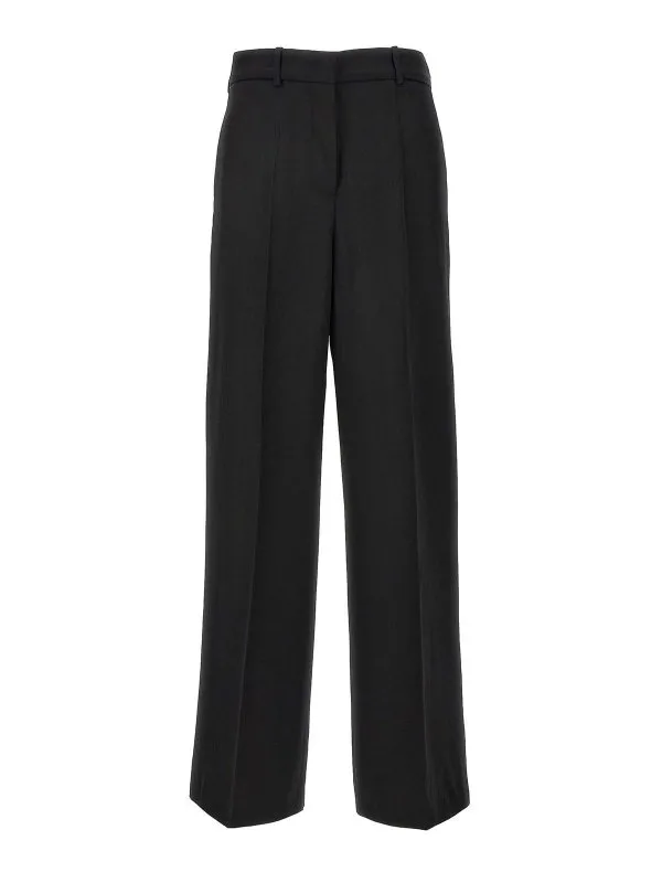 Jil Sander Pantalon plissé - Noir - Femme | J01KA0141J65005001