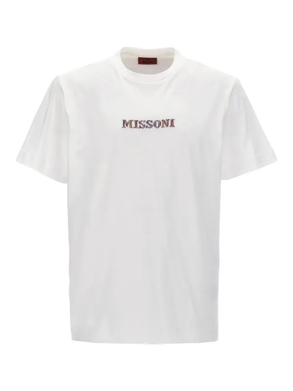 Missoni T-Shirt - Blanc - Blanc - Homme | UC24SL01BJ00C7S013U
