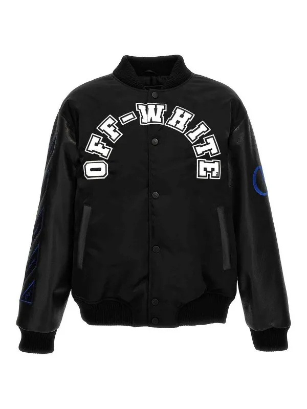 Off-White Bomber - Noir - Noir - Homme | OMJA138S24LEA0021001