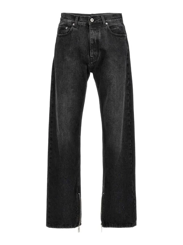Off-White Jean Bootcut - Noir - Noir - Homme | OMYA177C99DEN0011300