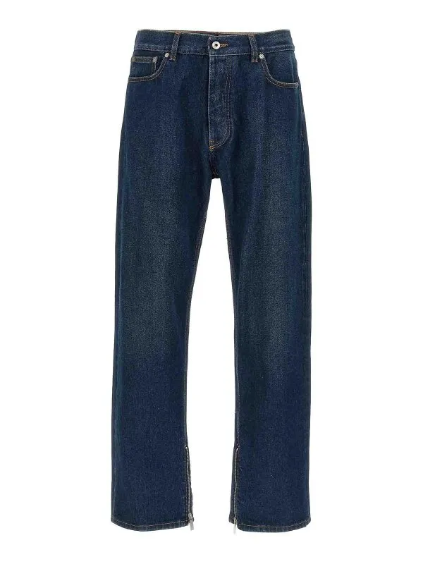 Off-White Jean Bootcut - Bleu - Bleu - Homme | OMYA177C99DEN0034400