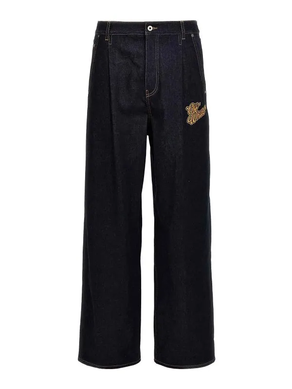 Off-White Jean Bootcut - Bleu - Bleu - Homme | OMYA185S24DEN0014522