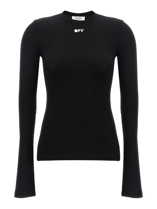 Off-White Top - Noir - Noir - Femme | OWAD136C99JER0041001