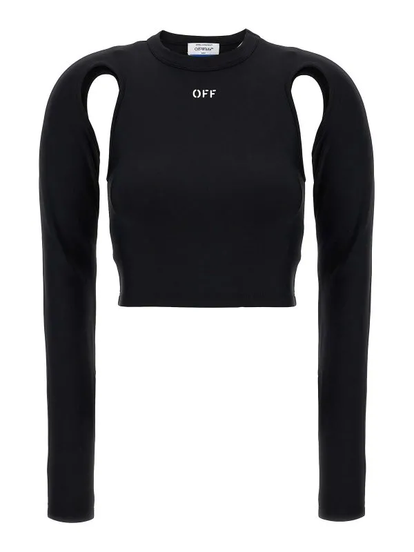 Off-White Top - Noir - Noir - Femme | OWAD211C99JER0011001