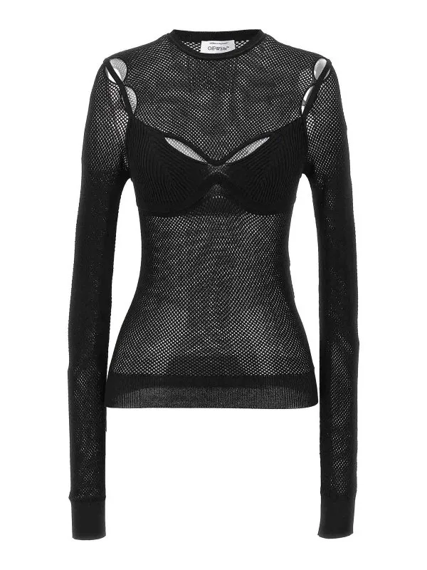 Off-White Top - Noir - Noir - Femme | OWHT020S24KNI0011010