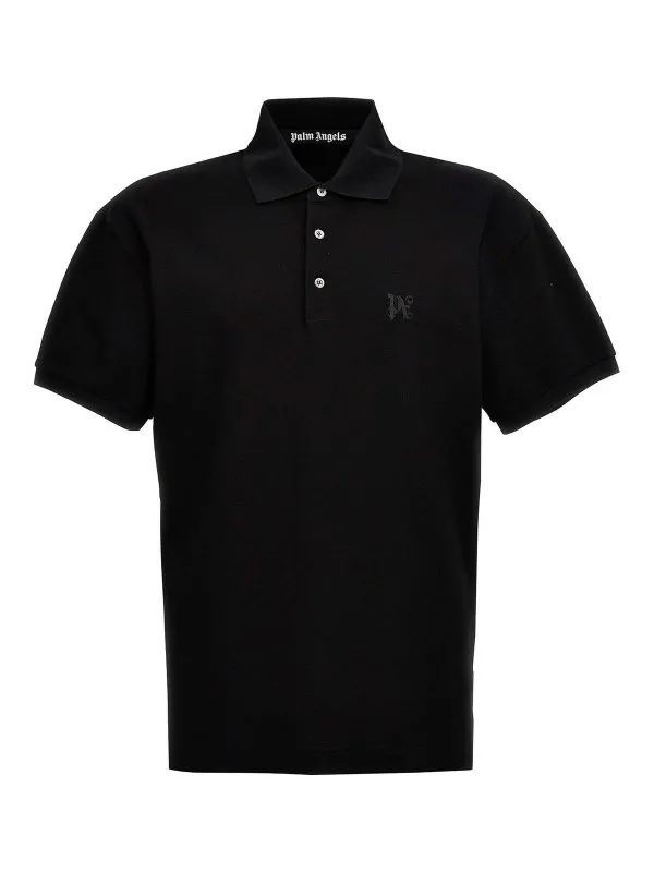 Palm Angels Polo - Noir - Noir - Homme | PMGB012R24FAB0011010