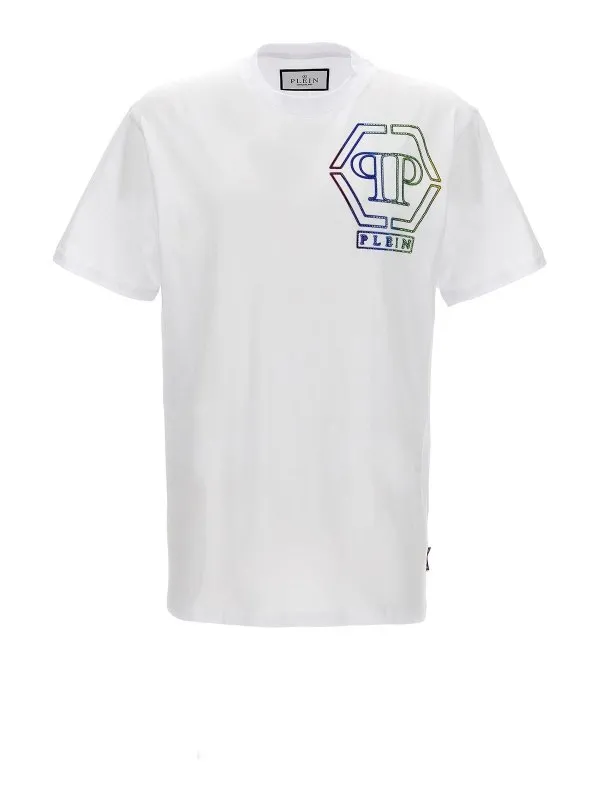 Philipp Plein T-Shirt - Blanc - Blanc - Homme | MTK6795PJY002N01