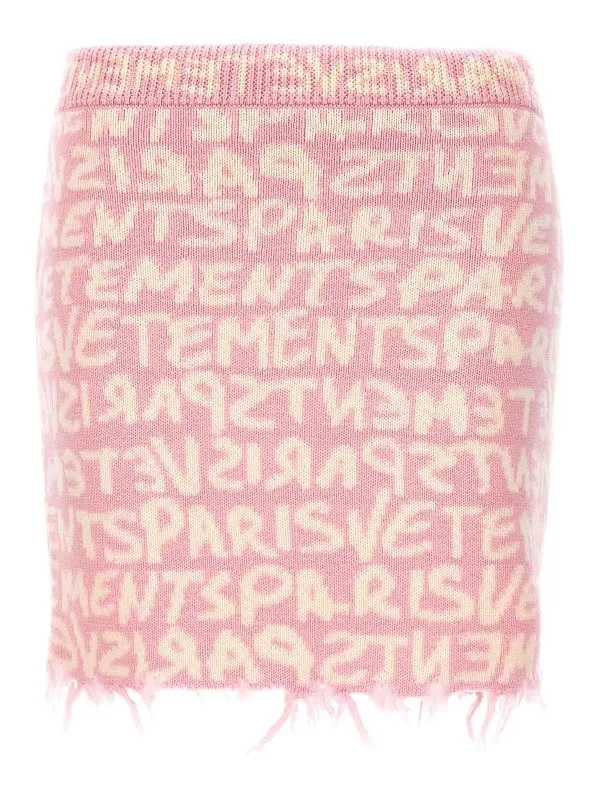 Vetements Jupe Midi - Couleur Chair - Femme | WE64KN900PWPINKWHITE