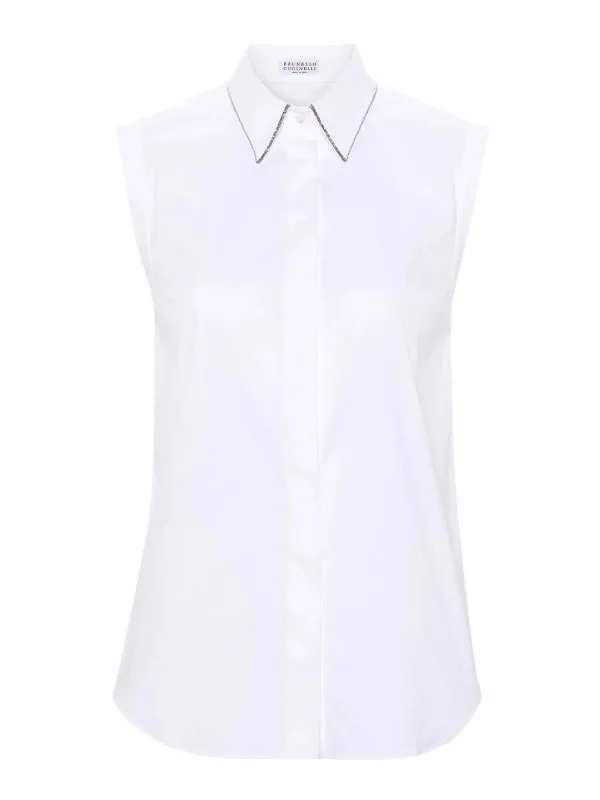 Brunello Cucinelli Chemise - Blanc - Blanc - Femme | M0091MA616C159