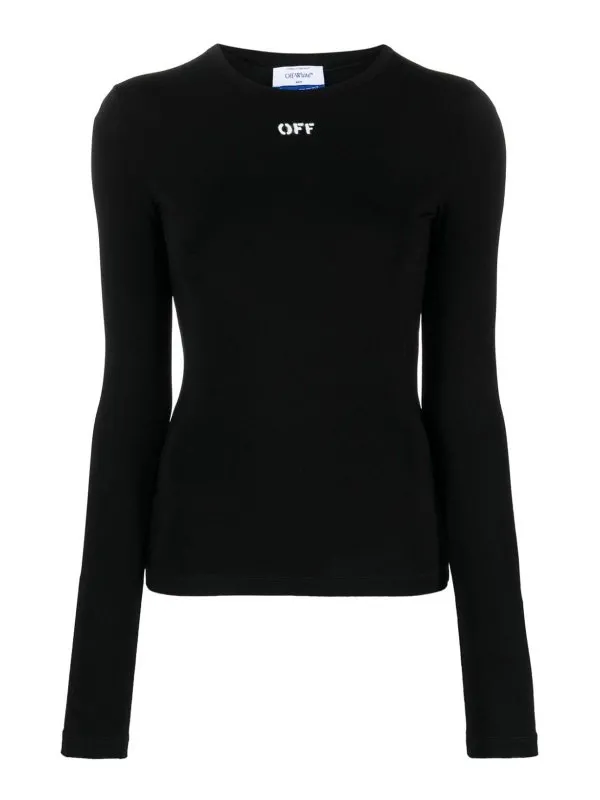 Off-White T-Shirt - Noir - Noir - Femme | OWAD136C99JER0041001