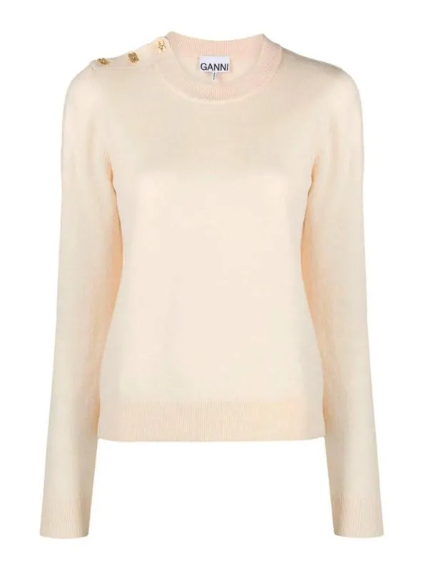 Ganni T-Shirt - Blanc - Blanc - Femme | K2130354 | thebs.com