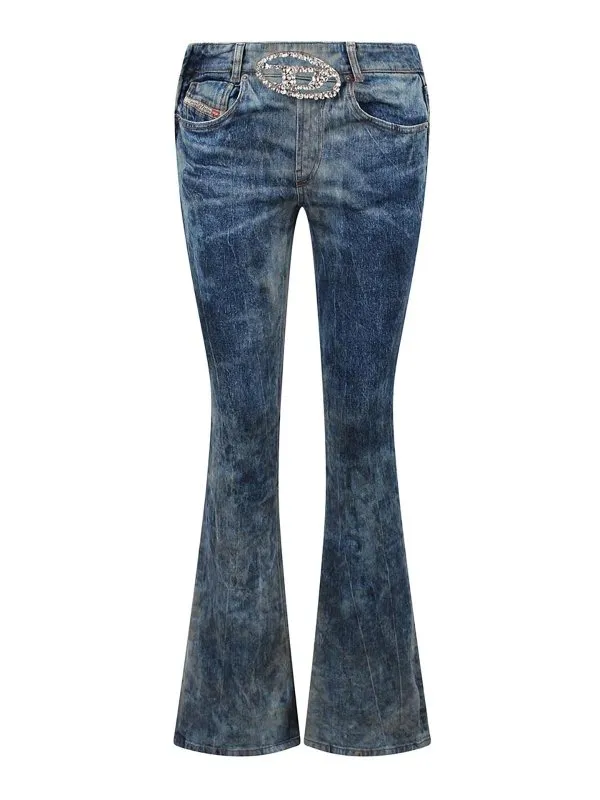 Diesel Jean Évasé - Bleu - Bleu - Femme | A145550PGAL01