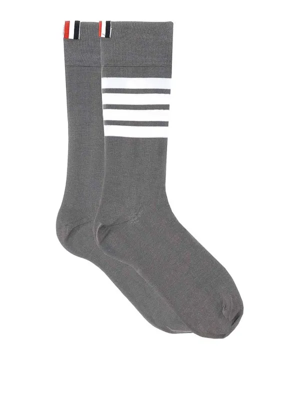 Thom Browne Chaussettes - Gris - Gris - Homme | MAS023B01690035