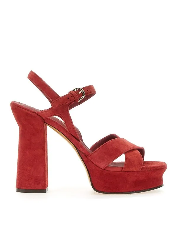 Ferragamo Sandales - Sonya - Rouge - Femme | 75815401E555SEQUOIA