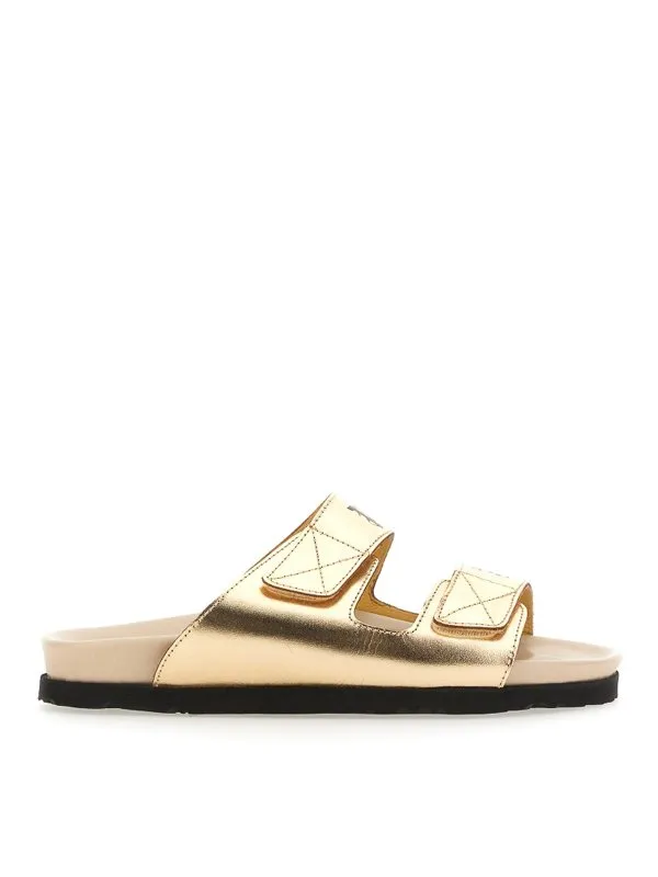 Palm Angels Sandales - Or - Or - Femme | PWIH019S23LEA0017661