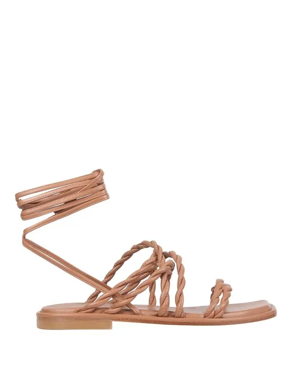 Stuart Weitzman Sandales - Calypso - Beige | CALYPSODRESSNAPPATAN