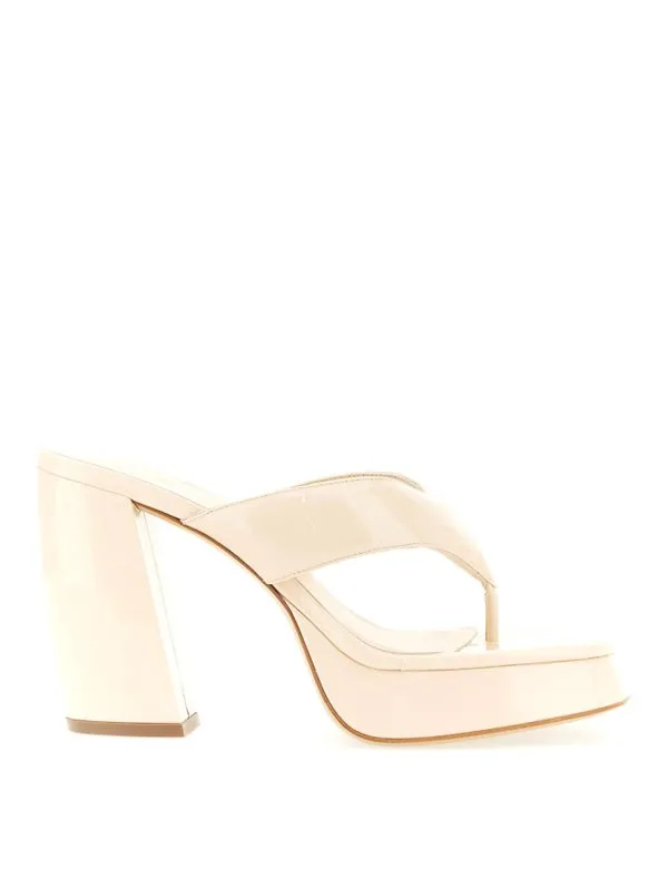 Gia Borghini Sandales - Blanc - Blanc - Femme | GIA17P3000