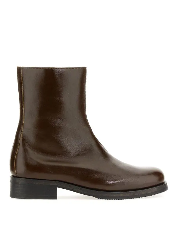 Our Legacy Bottes - Marron - Marron - Homme | A3207COOLIVELEATHER