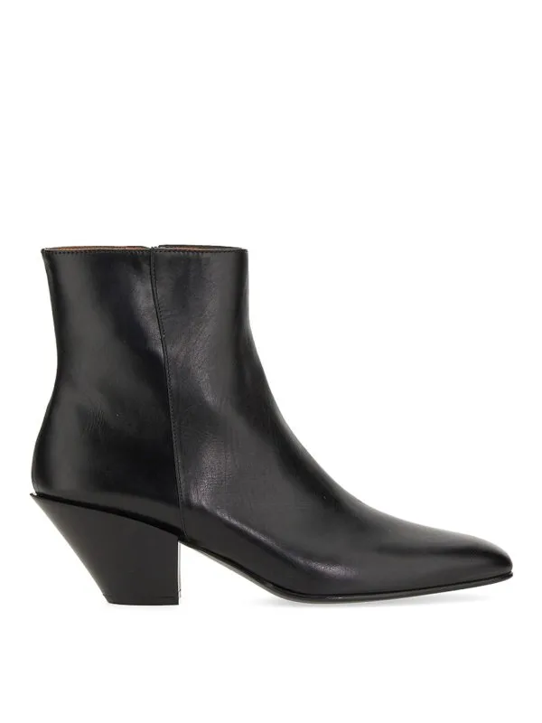 Roberto Festa Bottes - Leather - Noir - Femme | ALLYKVITELLONERO