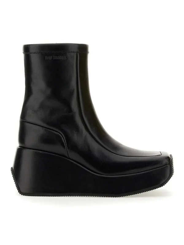 Raf Simons Bottes - Ankle Boot With Square | 222W903400010099