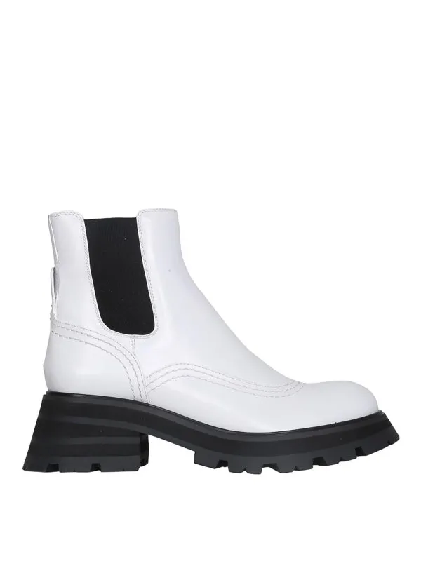 Alexander Mcqueen Bottes - Wander Chelsea - Blanc | 666368WHZ849360