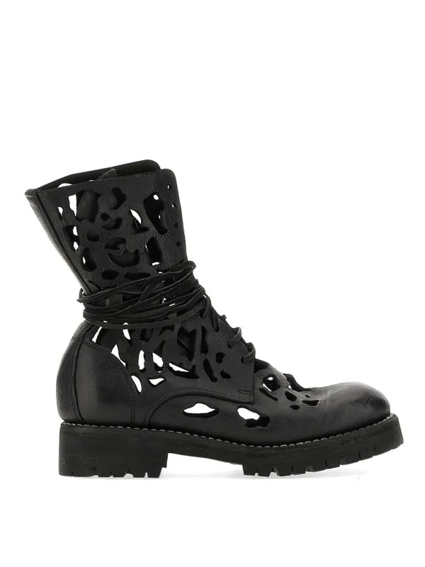 Guidi Bottes - Ankle Boot With Cut Out - Noir - Femme | 791VLSBLKT
