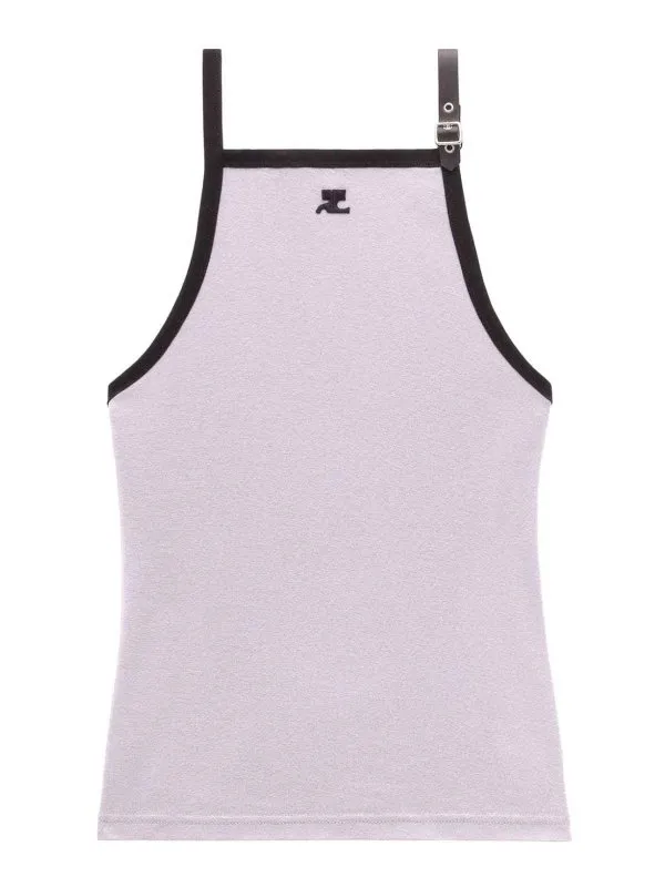 Courreges Top - Gris - Gris - Femme | 124JDE067JS0070B102