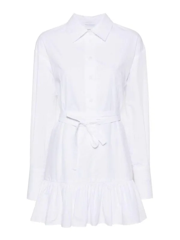 Patou Robe Au Genou - Blanc - Blanc - Femme | DR1360017001W