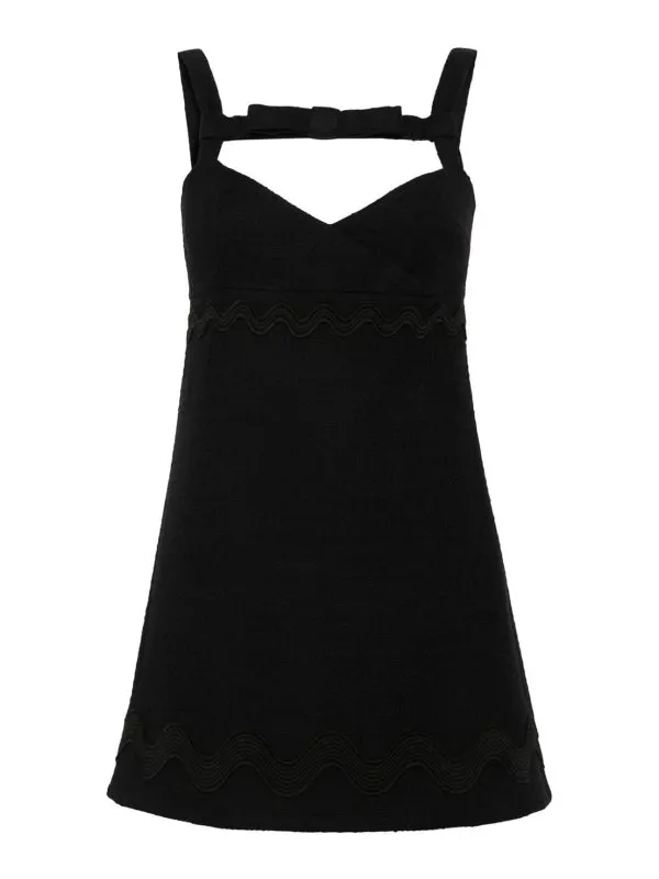 Patou Robe Au Genou - Noir - Noir - Femme | DR1370177999B