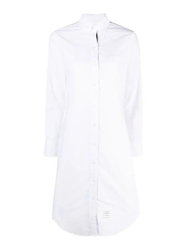 Thom Browne Robe Au Genou - Blanc - Blanc - Femme | FDS001EF0313100