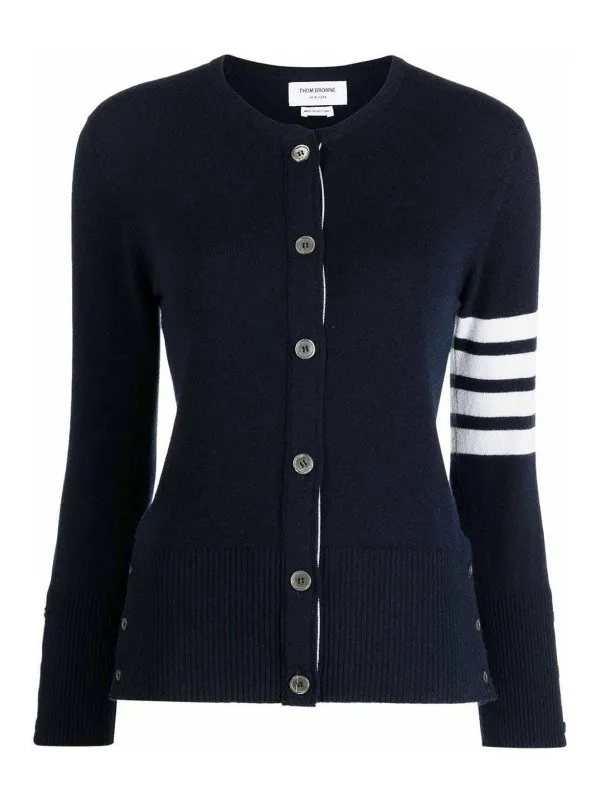 Thom Browne Cardigan - Bleu Foncé - Bleu Foncé | FKC002A00011415