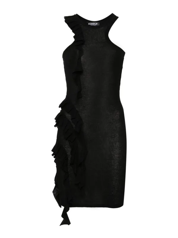 Dondup Robe Au Genou - Noir - Noir - Femme | DA361JF0346DXXXDD999