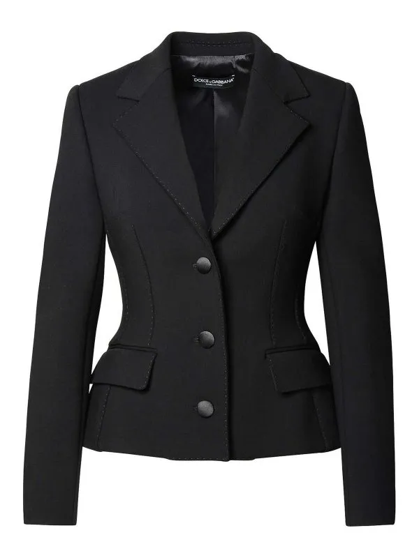 Dolce & Gabbana Blazer - Noir - Noir - Femme | F27AWTFUBF1N0000