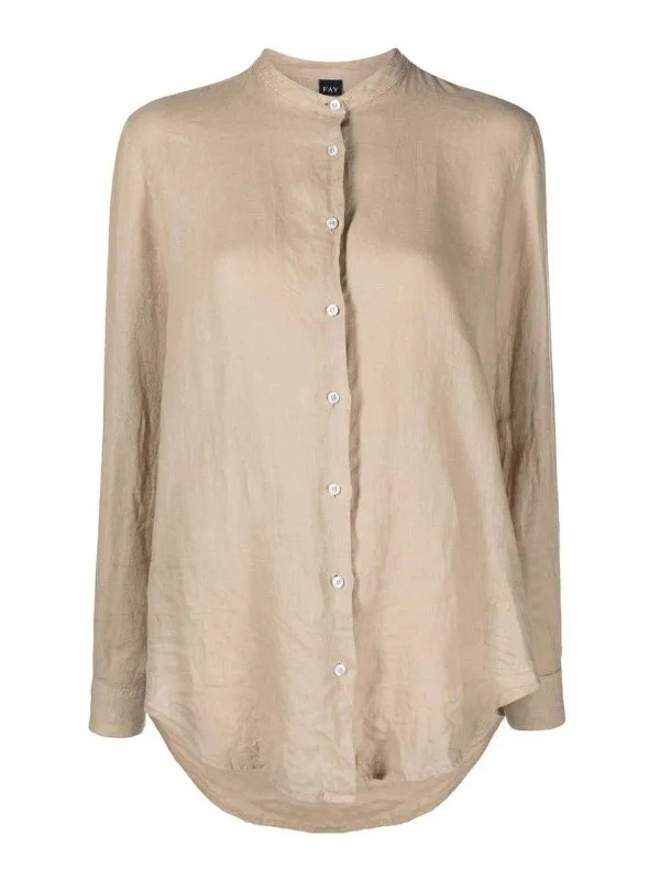 Fay Chemise - Beige - Beige - Femme | NCWA148570TVTWC013