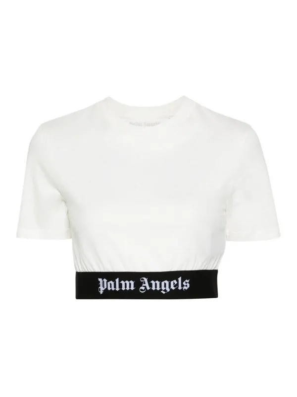 Palm Angels Top - Beige - Beige - Femme | PWAA051S24JER0010310