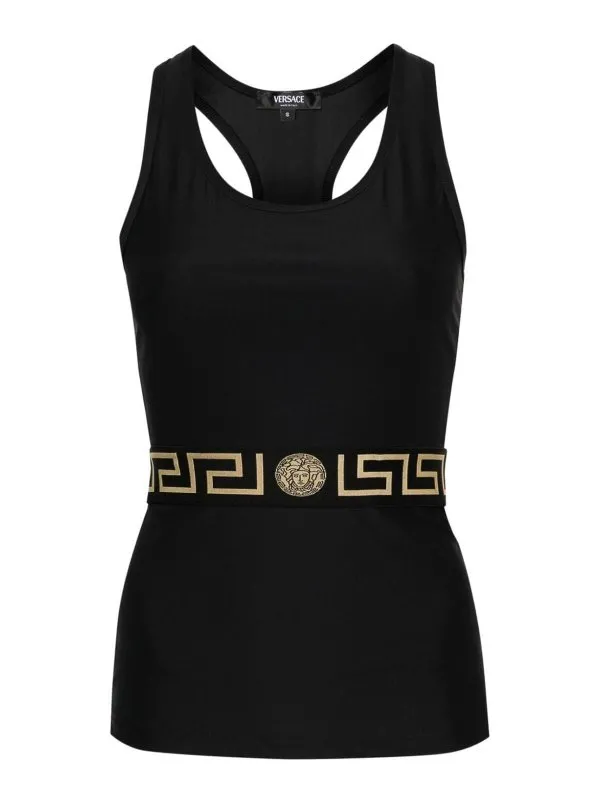 Versace Top - Noir - Noir - Femme | 10133351A062291B000