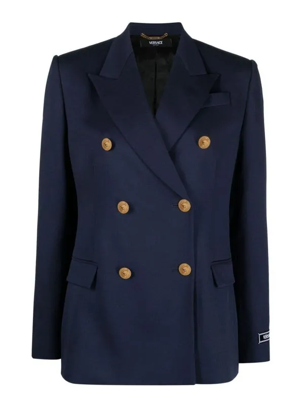 Versace Blazer - Bleu - Bleu - Femme | 10134631A046491UI20