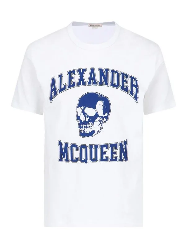 Alexander Mcqueen T-Shirt - Varsity - Blanc | 759442QTAAW0963