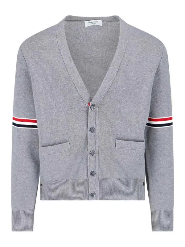 Thom Browne Cardigan - Gris - Gris - Homme | MKC310AY3007055