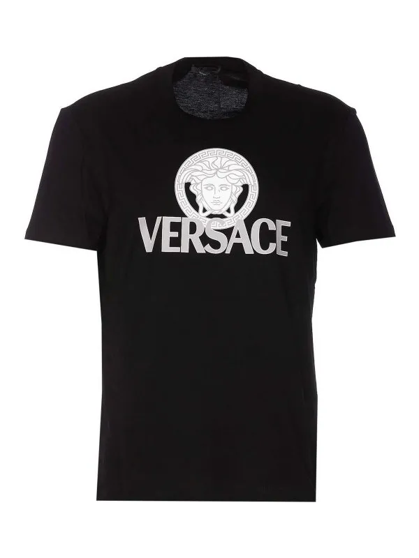 Versace T-Shirt - Noir - Noir - Homme | 10142261A100881B000