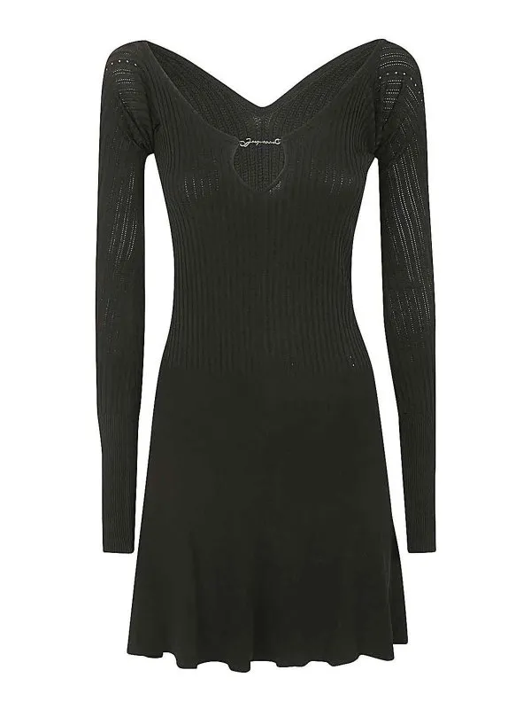 Jacquemus Robe Courte - Noir - Noir - Femme | 241KN3562358990