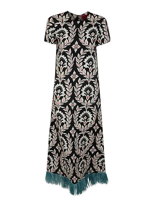 La DoubleJ Maxi Robe - Multicolore - Femme | DRE0316SIL001GHI01BL01