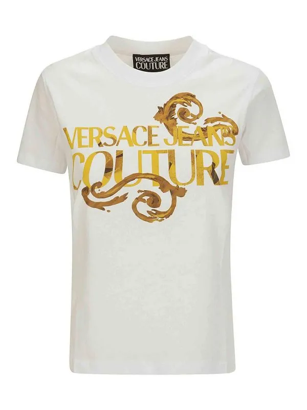 Versace Jeans Couture T-Shirt - Bleu - Bleu | 76HAHG00CJ00GG03