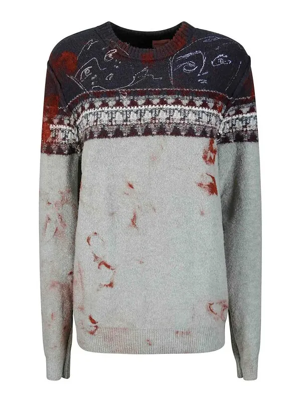 Simon Cracker Pull Col Rond - Blanc - Blanc - Femme | SCT017VAR1