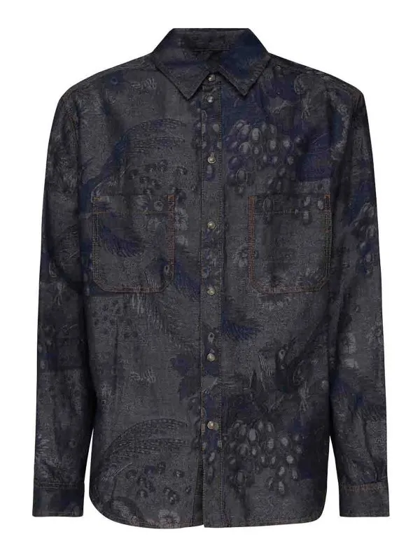 Etro Chemise - Bleu - Bleu - Homme | MRNE000399TTE14S9091
